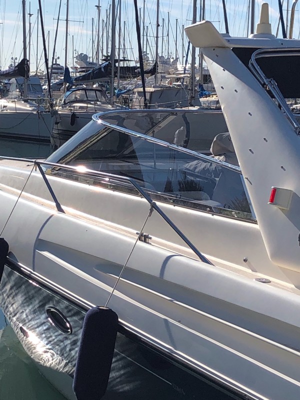 Changement pare-brise Sunseeker 40 à Antibes